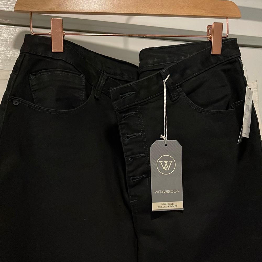 High rise ankle jeans